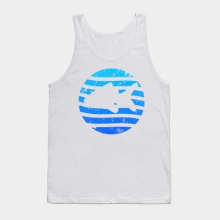 Fish Negative Space Grungy Tank Top